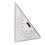 2pcs Navigation Triangular Protractor 300mm Acrylic Hypotenuse Nautical Squares 4