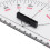 2pcs Navigation Triangular Protractor 300mm Acrylic Hypotenuse Nautical Squares 10