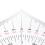 2pcs Navigation Triangular Protractor 300mm Acrylic Hypotenuse Nautical Squares 9