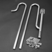 Tubo di filtro skimmer per superficie d'acqua dell'acquario in steel inossidabile tubo di ingresso e uscita dell'acqua