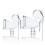 Glazen CO2 Aquarium Diffuser Schroef Type Rechte Poort Diffuser Atomizer 3