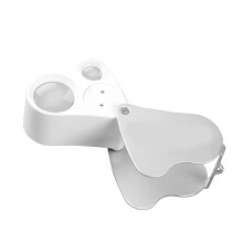 30X 60x 2 Luci LED Lente Doppia Ingrandimento Lente di Lettura portable