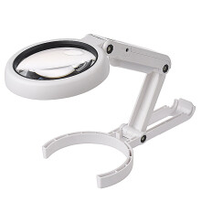 5X 10x USB 8 Luci LED Lente d'ingrandimento portable da Scrivania per Lettura