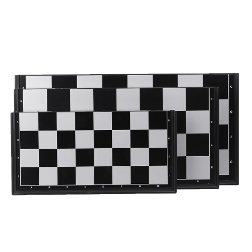 Faltbares Magnetisches Reise - Klassik - Schachset Dame Backgammon Set Urlaub 1