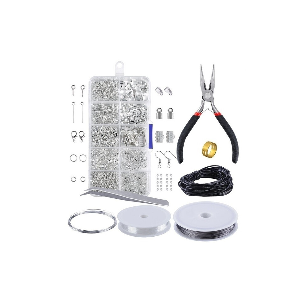 DIY Jewelry Making Starter Tools Kit Bracelet Necklace Findings Jump Ring Supplies