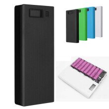 30000mAh DIY Draagbare Oplader Opladen Dubbele USB Batterij Power Bank Behuizing 8x18650