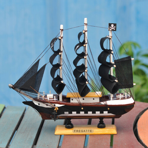 Doe - het - zelf Assemblage Piratenschip Assemblagemodel Houten Zeilboot Schaaldecoraties 2