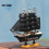Doe - het - zelf Assemblage Piratenschip Assemblagemodel Houten Zeilboot Schaaldecoraties 8