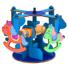 Doe - het - zelf Carrousel Model Intelligentie Training Bouwsteen Carrousel Model Blokken Speelgoed