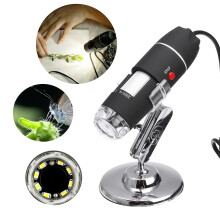 1600X 8 LED USB Zoom 3 In1 Microscopio Digitale portable Microscopio Biologico USB Ingrandimento