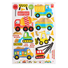 Muurstickers Constructievoertuigen Tractor Kamerdecoratie Kunst Sticker Kleurrijk