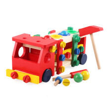 Doe - het - zelf Educatieve Speelgoed Kinderen Oefening Praktisch Houten IQ Spel Auto Monteren Bouw Geschenk Training Brein Speelgoed