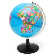 Weltkugel Rotierende Karte Erdatlas Geographie Durchmesser 32 cm Stabile Basis