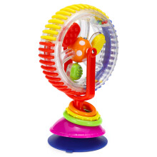 Giocattolo educativo per seggiolone: sonaglio a forma di ruota panoramica creativa Baby Kid Rainbow.