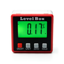 Rot Präzisions Digitalprotractor Neigungsmesser Wasserwaage Digitale Winkelmessgerät Gehrungsbox mit Magnetbasis
