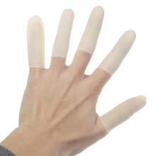 100 Stück Schneidkante Latex Fingerlinge rutschfeste Gummi Fingerspitzen schützende Fingerhandschuhe
