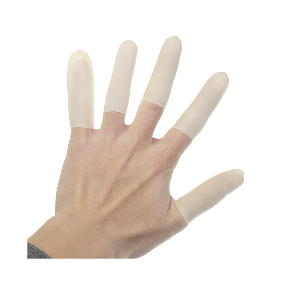 100Pcs Cutting Edge Latex Finger Cot Anti Slip Rubber Fingertip Protective Finger Gloves 6900300513801