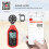 UNI - T bluetooth Digitale LCD Anemometer Meter Windstroomsnelheid Temperatuur Tester 4