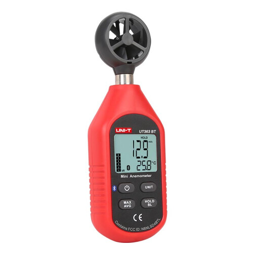 UNI - T bluetooth Digitale LCD Anemometer Meter Windstroomsnelheid Temperatuur Tester 2