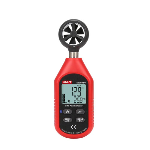 UNI - T bluetooth Digitale LCD Anemometer Meter Windstroomsnelheid Temperatuur Tester