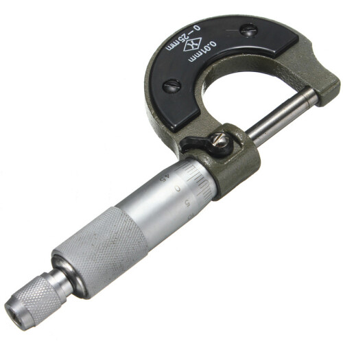 Misuratore esterno a micrometro per meccanici 0-25mm 2