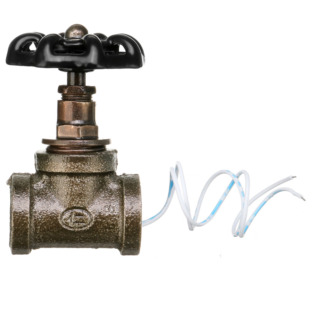 Steampunk Industrial 1/2 Black Iron Pipe Rotary Lamp Stop Light Switch" 300743166903