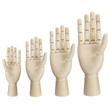 7/8/10/12 Inch Houten Hand Lichaam Artistieke Medische Model Flexibele Gewrichten Houten Sculptuur DIY Educatie