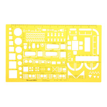 1:50 Modello di Disegno di Mobili Architettonici per Decorazioni Interne Righello in plastic Morbida KT Stencil