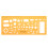 Physical Electrical Circuit Symbols Drafting Drawing Template KT Soft Plastifc Ruler Design Stencil 1
