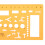 Physical Electrical Circuit Symbols Drafting Drawing Template KT Soft Plastifc Ruler Design Stencil 4