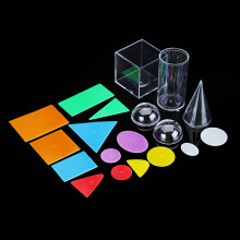 Sezione trasversale di solidi geometrici Esplorando manipolativi geometrici Giocattoli da gioco di matematica