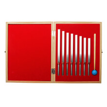 8Pz Forchetta Medica in aluminum per Terapia Sonora con Martello Scatola Strumento Musicale
