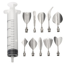 3D Gelatina Fiore Art Tools Siringa 3D Gelatina Torta Siringa Art Tools Kit 10Pezzi