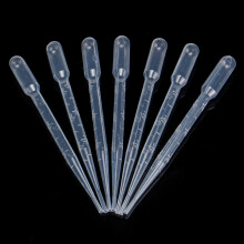 100 Stück 3 ml Kunststoffpipetten Augentropfer Set Einweg Graduierte Transferflüssigkeit Farbpipette