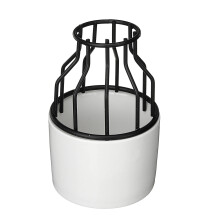 Keramische Vaasje Eenvoudig IJzeren Frame Hydroponics Bodemcultuur Groene Radijs Invoegbloempot