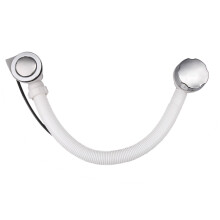 Set di scarico per vasca da bathroom con sifone per lavandino pop-up e kit di sovraccarico