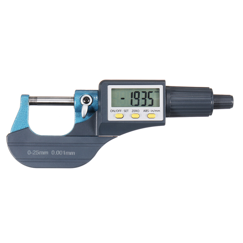 Lcd 0.001Mm Electronic Digital Micrometer 0-25Mm Display Measuring Tool Kit 791323016433