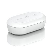 Draagbare UV - sanitizerbox UV - sanitizer draadloze oplader telefoonreiniger desinfectiebox voor telefoon borstel en accessoires