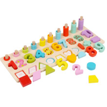 Giocattoli in wood per puzzle matematici per bambini apprendimento dei numeri coordinazione mano-occhio giochi educativi