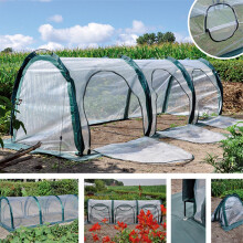 200x100x100cm PVC Tuinkas Dekzeil Waterdicht Beschermt Planten Bloemen Planten Warmtebestendig Vorstbestendig