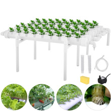 54 Gaten 6 Buizen Horizontaal Pijpsysteem Groei Kit Flow DWC Diep Water Cultuur Planten Hydroponisch Systeem