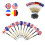 12Pcs Professional National Flag Tail Darts 4 Kinds With 100 Extra Soft Tips 4