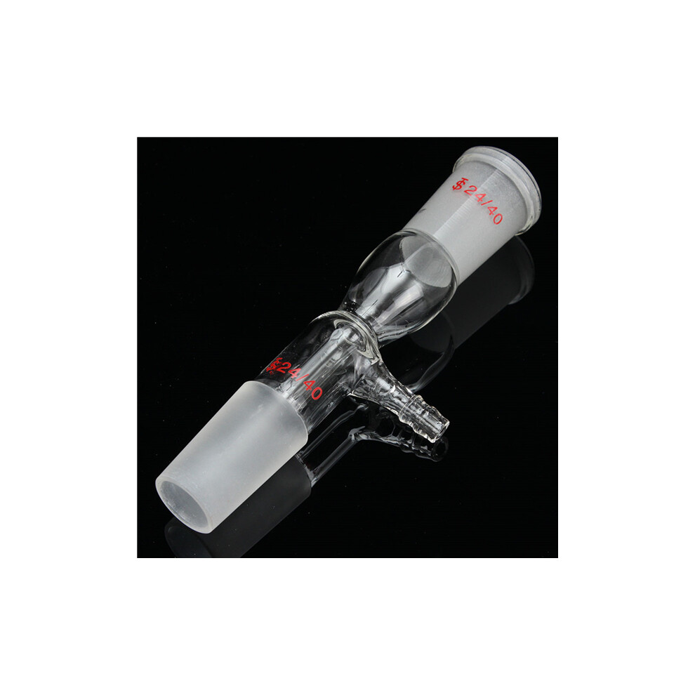 24/40 Glass Vacuum Take Off Adapter Lab Straight Tube Gas Inlet Adapter