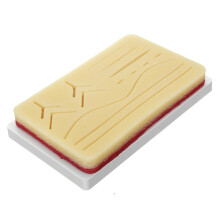 17.5x12.5x2cm Menselijke Huid Hechting Oefen Medisch Model Siliconen Pad Studenten Praktijk