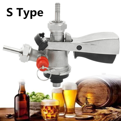 RVS S - type fustkoppeling tapbierdispenser voor thuisbrouwerij met Clicket 2