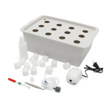 220V Hydrocultuur Systeem Kit 12 Gaten DWC Grondloze Teelt Binnen Waterplanten Kweekdoos