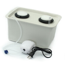 220V Hydrocultuur Kweekdoos 2 Gaten DWC Binnen Aerobe Grondloze Teeltsysteem Kit Waterplanten