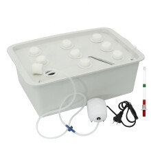 220V Hydrocultuur Kweekdoos 9 Gaten DWC Binnen Aerobe Grondloze Teeltsysteem Kit Waterplanten