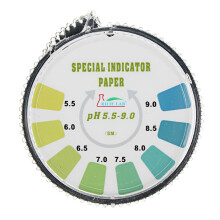 Präzisions - pH - Teststreifen Rolle Kurzbereich 5. 5 - 9. 0 Indikatorpapier Tester Spender Farbtafel 5 m/16. 4 ft