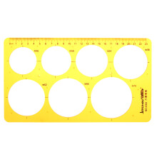 Grande cerchio rotondo modello di disegno circolare righello in plastic morbida KT tavola da disegno